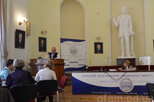 Выступление директора музея В.А. Абрамова на третьих международных книговедческих чтениях в ОНУ